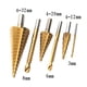 thumbnail image 5 of Juego De 6 Brocas Escalonadas Y Brocas De Sierra Hss Para Chapa De Aluminio, Hierro, Metal, Tomshoo Paquete de caja de plástico, 5 of 7