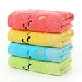 thumbnail image 2 of Soft Bamboo Fiber Towel Kids Cartoon Washcloths Cute Cat Musical Note Towel Absorbent Towels for Bathroom Hotel Spa Kitchen, 2 of 7