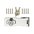 thumbnail image 3 of Hyper Tough 4.5 inch. New Steel Locking Safety Hasp, Chrome Plated, 3 of 8