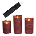 thumbnail image 1 of Velas LED sin llama en forma de pilar CANDLE CHOICE, 7,5 x 10-15 x 11,5 cm, paquete de 3, 1 of 7