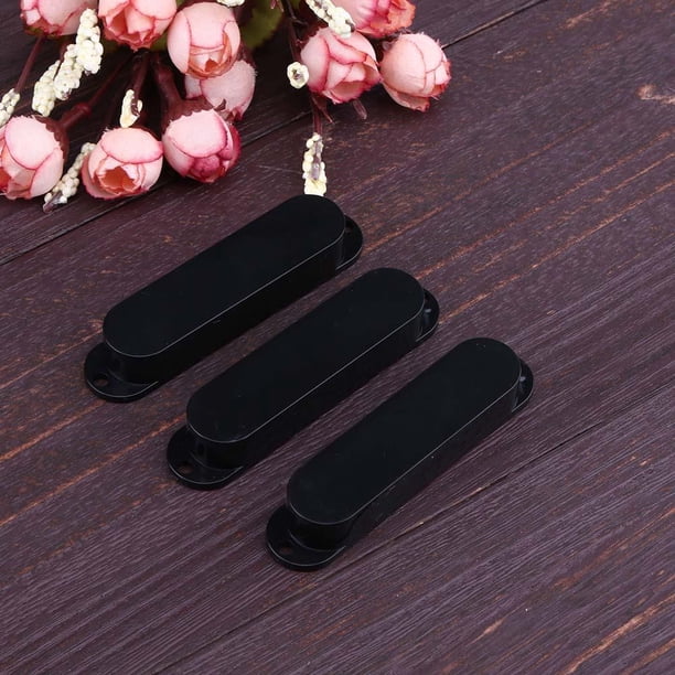 3 uds cubiertas de pastilla humbucker monocoil de carril único para Fender Strat (negro) Ehuebsd Para estrenar