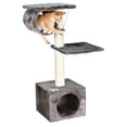 thumbnail image 6 of TRIXIE San Fernando Plush & Sisal 3-Level 41.7" Cat Tree, Scratching Posts & Condo, Gray, 6 of 7