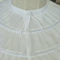 thumbnail image 6 of Children Girls 3 Steel Hoops White Petticoat Wedding Gown Dress Underskirt Elast, 6 of 7