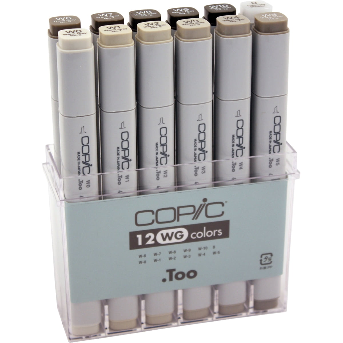 Copic Gray Marker 12pc SetWarm Gray