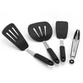 thumbnail image 1 of Silicone Spatula Set, 4Pcs/Set With Hanging Holes High Heat  Dishwasher Safe Silicone Cooking Utensil Set, for Kitchen Spatulas Cooking Tools, 1 of 8