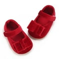 thumbnail image 2 of Niusricy Baby Girls Mary Jane Flats with Bowknot Soft Sole Crib Non-Slip Sweet Shoes Girls Princess Shoes, 2 of 9