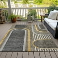 thumbnail image 6 of Addison Rugs Chantille Indoor/Outdoor Transitional Art Deco Taupe Washable Rectangle Rug, 3' x 5', 6 of 6