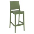 thumbnail image 2 of Home Square 29.5" Resin Bar Stool in Olive Green Finish - Set of 2, 2 of 6