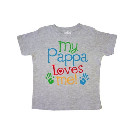 

Inktastic My Pappa Loves Me Outfit Gift Toddler Boy or Toddler Girl T-Shirt