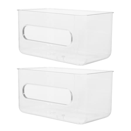 FONDOTIN 2Pcs Clear Glove Dispenser Holder Wall Mount Organizer for Office Storage