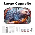 thumbnail image 3 of Pangolin Hard Drive Bags Travel Case Charging Cord Organizer - Oxford Cloth Waterproof Electronics Digital Accessories Pouch with Organizer Charger Station - 5.9x9.44x3.14 in, 3 of 6