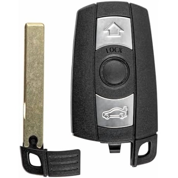 Key Fob Replacement for 2006-2011 BMW 3 5 Series, 325i, 328i, 330i, 335i, 525i, 528i, 530i, 535i, 550i& More Car Keyless Entry Remote Control Start, KR55WK49127, 3 Btn