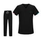 thumbnail image 4 of Conjunto de uniforme de enfermera para hombre y mujer, ropa de trabajo de enfermera transpirable y amigable con la piel, cintura elástica, ropa de XL, 4 of 8