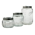 thumbnail image 6 of Mason Craft & More 3 Piece Square Glass Canister Set With Pop Up Lid, 6 of 10