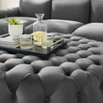 thumbnail image 2 of Modway Amour Tufted Button Large Round Performance Velvet Ottoman, 2 of 6