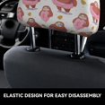 thumbnail image 4 of Naloa Sloth with Donuts1 Print 2 PCS Car All-Inclusive Headrest Cover,Seat Headrest Cover Headrest Cover Protector for Most Car Models, 4 of 9
