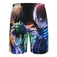 thumbnail image 6 of Characters My Hero Academia Men's Beach Shorts Swim Trunks Casual Quick Dry Board Shorts Swimwear with Mesh Lined and Pockets, 6 of 8