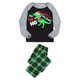 thumbnail image 3 of Pijamas navideños Fiomva para la familia, conjunto de pijamas a juego con pantalones de rayas navideñas, pijamas para niños, mujeres y hombres, 3 of 8