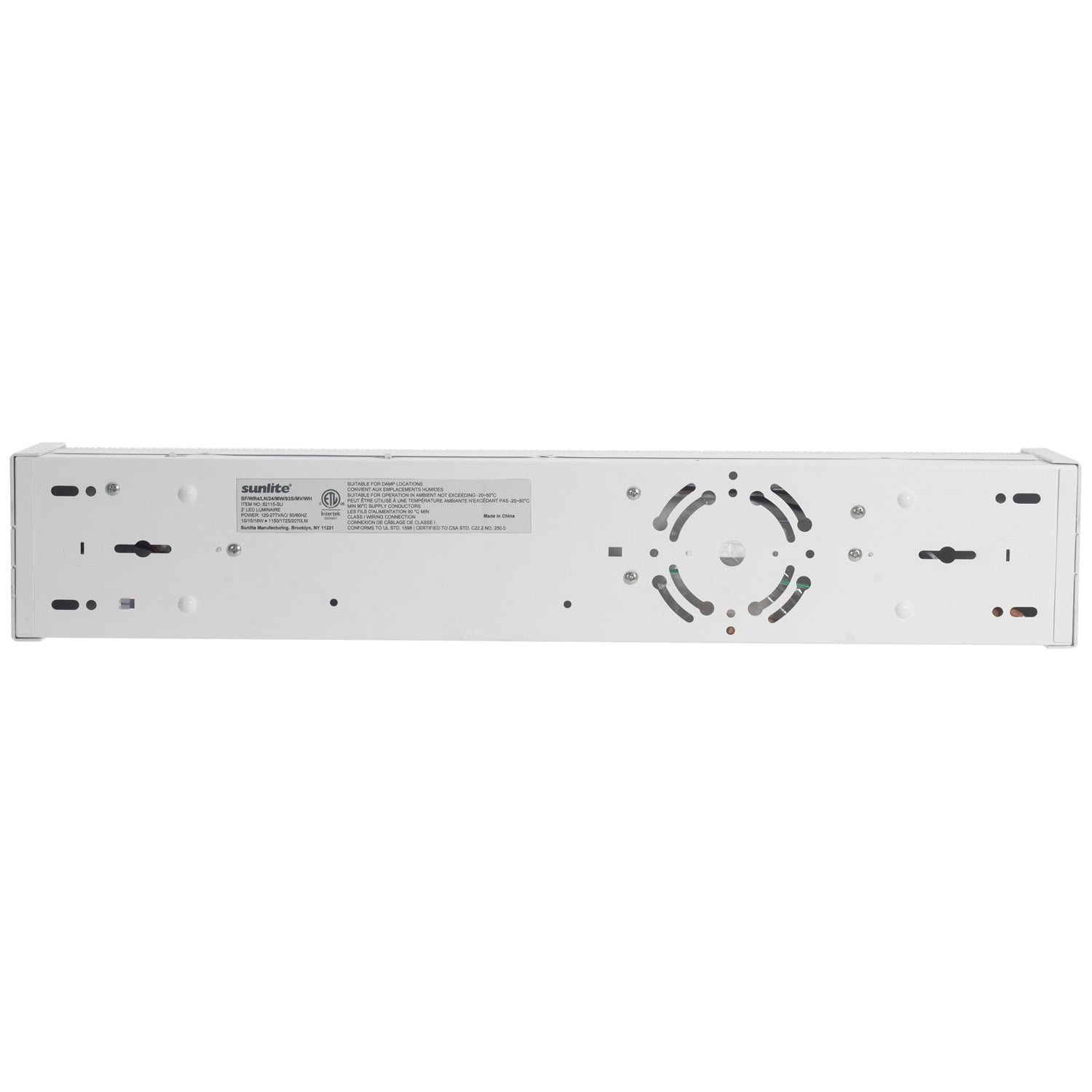 Diodesy- SF/WR4/LN/24/MW/93S/MV/WH 2FT LED Shop Light, LED Suspended Office Linear Strip Lights, 3CCT Selectable 3000K/4000K/5000K, 10W/15W/18W Wattage Selectable, Dimmable, White Finish, ETL Listed