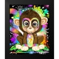 thumbnail image 2 of Rainbow Lil Monkey 20x24 Black Modern Framed Museum Art Print Titled - Sheena Pike Art And Illustration, 2 of 5