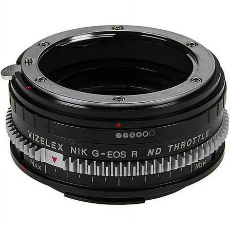Fotodiox NikG-EOSR-NDThrtl-Cine Vizelex Cine ND Throttle Lens Mount Adapter for Nikon Nikkor