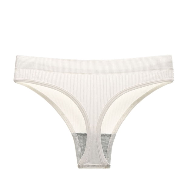 Women's Triangle Breathable Elastic Exercise Seamless Solid Color Thong Underwear Womens Underwear Pack