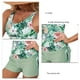 thumbnail image 5 of Trajes de baño de dos piezas, traje de baño de dos piezas Traje de baño estampado con cordón Traje de baño con estampado de cuello en U Eficiencia óptima, 5 of 6
