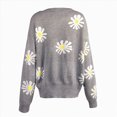 thumbnail image 4 of Towmus Cardigan Sweater for Women Floral Print Loose Casual Button Down Open Front Knit Cardigans Ladies Sweaters, 4 of 4