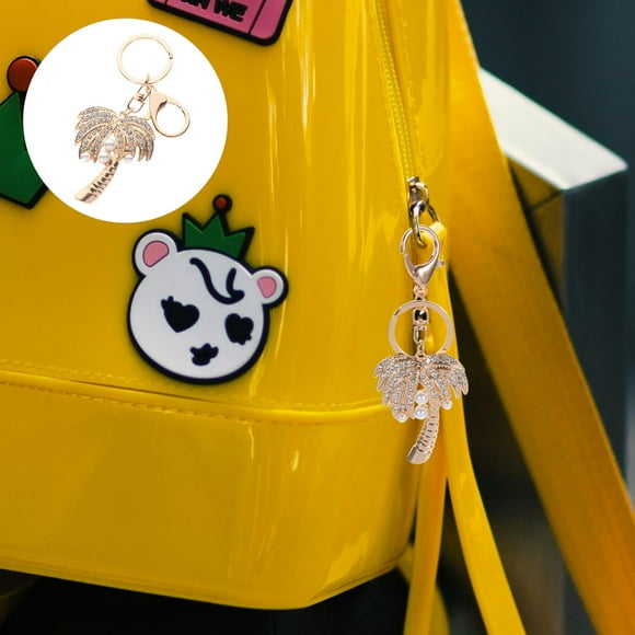 FESTFENDS Accesorio Llavero Dorado Con De Palma Y Pedrería Para Y Llaves