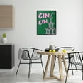 thumbnail image 2 of Stupell Industries Green & Pink Cin Cin Quotes and Sayings Painting Black Framed Art Print Wall Art, 24 x 30, 2 of 8