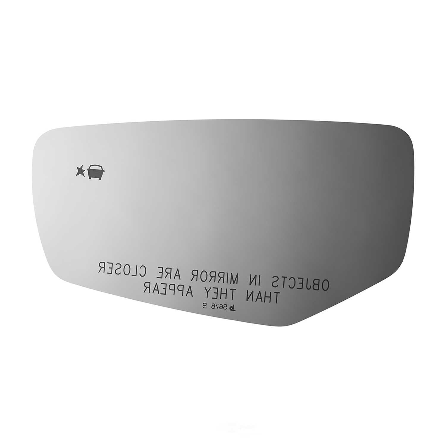 Burco Side View Mirror Replacement Glass - Clear Glass - 5678B
