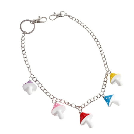 

1Pc Vintage All-match Trousers Waist Chain Unisex Mushroom Hanging Chain Decor
