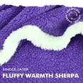 thumbnail image 4 of Tirrinia Oversized Blanket Hoodie, Wearable Fluffy Sherpa Blanket, Lightweight Cozy Sweatshirt Blanket Gift for Adult Women Men, 4 of 7