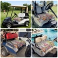 thumbnail image 6 of Golf Cart Seat Covers for 2 Seater,Blue Purple Gnomes Microfiber Cart Seat Towel Blanket,Spring Vintage Hydrangea Flower Leaf Absorbent NonSlip Bench Seats Protector for Golf Course 51"x31", 6 of 9