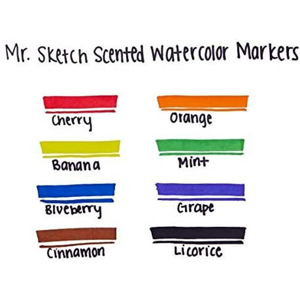8 scented markers