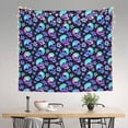 thumbnail image 2 of Sikiie Skull flower tie dye tapestry wall hanging home decor for bedrooms, living rooms, dorms 60x51in, 2 of 6