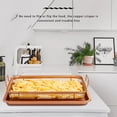thumbnail image 4 of Kitchen Deep-fried Food Drain Basin Rectangle Crispy Tray Filter Mesh Fresh-keeping Basket Non-stick Oil Pan, 4 of 9