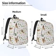 thumbnail image 2 of Wukai German Shepherd Dog Print Durable Canvas Laptop Backpack - Adjustable Shoulder Straps, Water-Resistant, Large Capacity, Unisex for School, Office-Small, 2 of 5