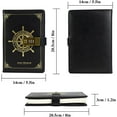 thumbnail image 2 of B6 Journal Vintage Brown Rudder Leather Journal Diario Notebook Contraseña de tres dígitos Cerradura de combinación Papelería creativa (marrón)-negro Ormromra CZBG-HY77-1, 2 of 6