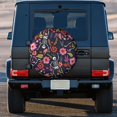thumbnail image 3 of Kdxio Dancing Skeletons Floral Garden for Tire Cover Wheel Protectors Tyre Covers Weatherproof Wheel Covers Universal Fit for Trailer Rv SUV Truck Camper Travel Trailers 15 inch, 3 of 8