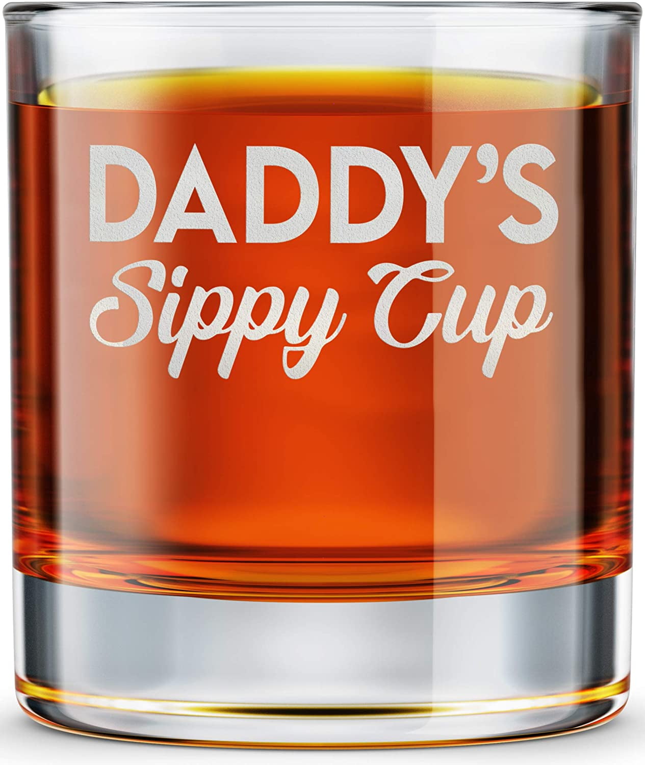 Unique Whiskey Rocks Glass for Grandfathers Cute Grandparents Themed Gifts Grandpa's Sippy Cup 10.25 Oz 