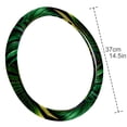 thumbnail image 4 of Tropical Jungle Palm Leaves 14.5 Inch Printing PVC Leather Car Wheel Cover Steering Wheel Cover Auto Accessories, 4 of 6