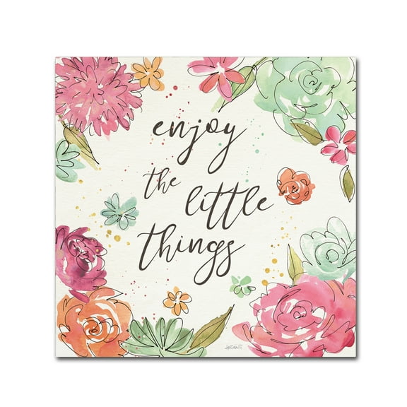 Trademark Fine Art 'Floral Fashion V' Canvas Art by Anne Tavoletti