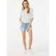 Scoop Womens Fayette Retro Destructed Boy Shorts main image 1