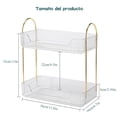 thumbnail image 2 of Organizador de mostrador de baño de 3 Niveles, Organizador de Maquillaje, Vitrinas cosméticas de acrílico Transparente (3 Capas Color Transparente), 2 of 7