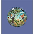 thumbnail image 5 of Orgullo Hispano Parrot Mosaic Adult Blue Crew Neck Short Sleeve Tee-Medium, 5 of 6