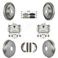 thumbnail image 1 of Transit Auto Front Rear Disc Brake Caliper Coated Rotors Drums Ceramic Pads Kit (8Pc) for Car Toyota Yaris KCG-102767N, 1 of 11