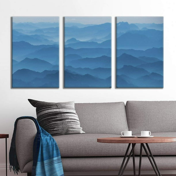 Wall26 3 Panel Canvas Wall Art - Majestic Natural Landscape Triptych ...