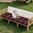 thumbnail image 3 of TSOVTHRID Red Plaid Print Couch Cushion Covers 3 PCS Sofa Seat Cover Anti Slip Sofa Couch Seat Slipcover Stretch Couches Furniture Protector for Armchair Loveseat Decor, 24x24 Inch, 3 of 7