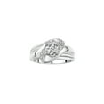 thumbnail image 1 of RYLOS Rings for Women Sterling Silver Ring Oval 9X7MM Gemstone & Diamonds Classic Design April White Topaz Jewelry for Women Size 5, 1 of 7